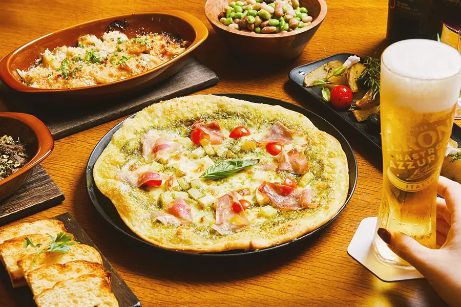 屋久島のイタリアンレストラン、papaPIATTO monte(パパピアット モンテ)の料理。